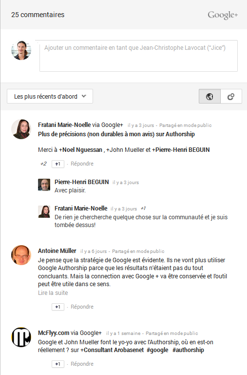 Augmenter les reshares sur G+