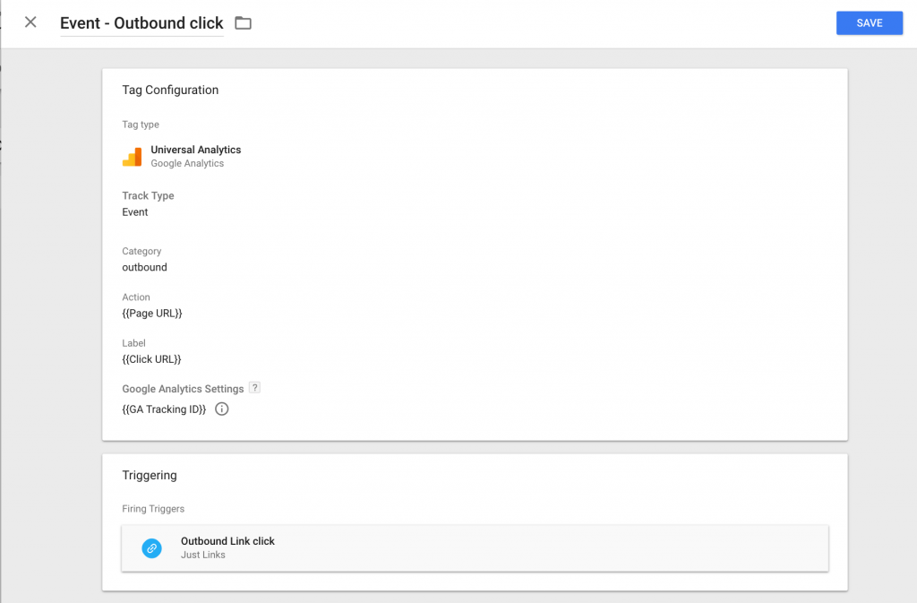 Google Analytics - Outbound Link Click setup in GTM